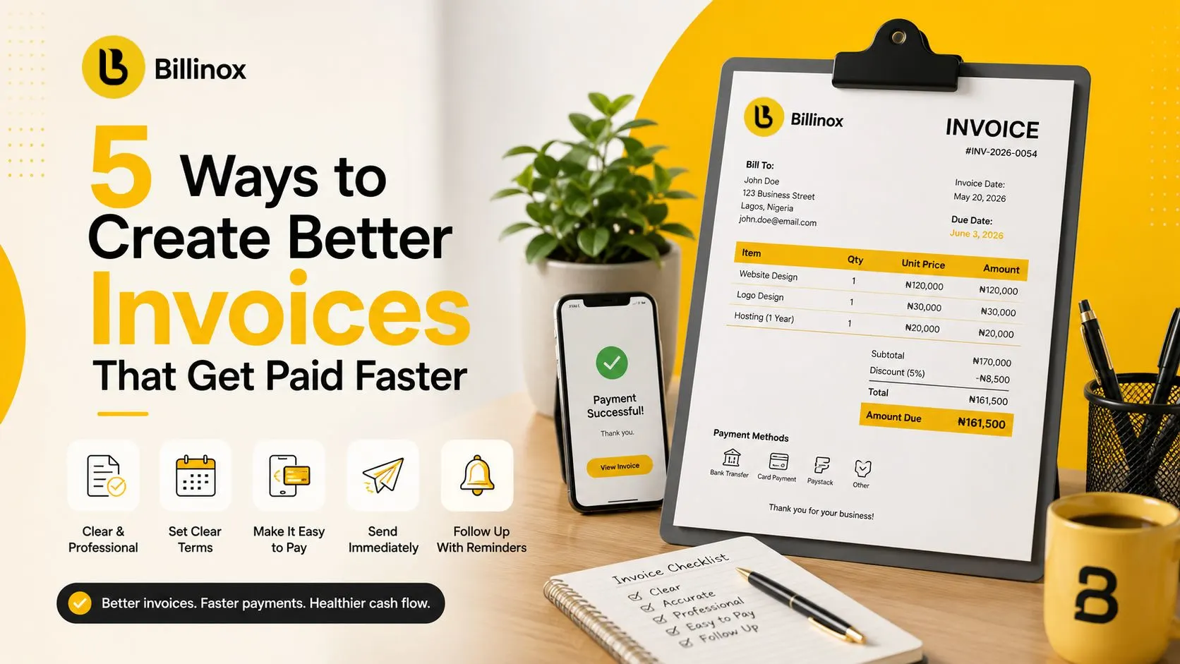 5 Ways to Create Better Invoices That Get Paid Faster